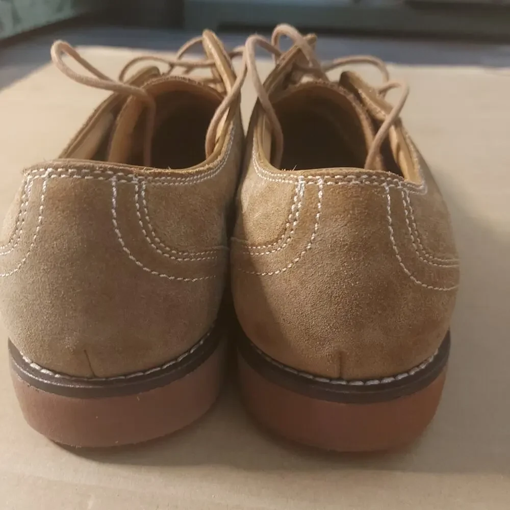 GH Bass & Co Men's Brown Suede Leather Shoes 8 Grandpacore Classic Heritage